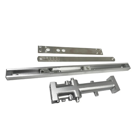 Heavy Duty Door Closer With Hydraulic Buffer Adjustable Speed For 60 Kg To 80 Kg Doors Mute Soft Closing Aluminum Alloy Hardware