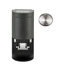 Locked In 58Mm Automatic Coffee Tamper Machine Featuring Responsive Touchpad And Adjustable 5 To 30Kg Pressure For Flawless Packing And Consistent Pulls Every Day - front view with black finish.