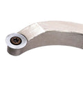 Carbide-tipped wood turning chisel with swan-neck mini radius and 12mm round carbide insert