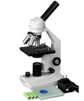 Cordless Monocular Compound Microscope With LED Illumination And 40x To 400x Magnification For Biology And Education, 10x Widefield Eyepiece