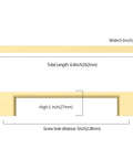 Dimensions diagram for 10 Pack 5 Inch Brushed Gold Cabinet Handles For Cupboards And Drawers, showing 128mm and 162mm measurements.