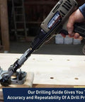 Portable Drill Guide Jig Converts Your Hand Drill Into A Portable Drill Press For Woodworking Drilling Straight Holes 0 To 45 Degrees