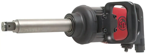 Real Deal Heavy Duty 1 Inch Impact Wrench Dishing Out 2140 Ft Lbs Torque On Its 6 Inch Extended Anvil side view showing extended anvil