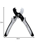 Pro Grade All In One Wire Cutters And Stripper For Pros 8 Inch Heavy Duty Cable Cutters with Spring Loaded Handles shown against white background