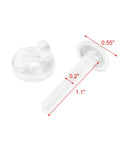M5 Nylon Plastic Screws With Nuts 20 Pack 30 Millimeter threaded hardware showing clear screw and matching nut for DIY projects.