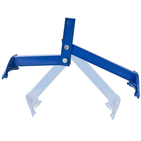 Amarite vertical drum lifter clamp for 55 gal steel drums; all-steel construction, blue