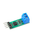 Plug And Play CAN Bus Module With TJA1050 Transceiver For STM32 Projects No Fuss Setup Easy Install And Reliable CAN Bus Transceiver Board For Microcontrollers And Development Boards, green PCB with blue screw terminal