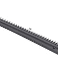 24 Inch Anodized Aluminum Straight Edge Ruler For Checking Surface Straightness And Machinery Alignment, 24 in black ruler with hanging hole