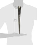 Broad Head Bull Pin One And A Quarter Inch Heavy Duty Beefy Steel Fastener for Machinery and Auto Work shown with size reference.