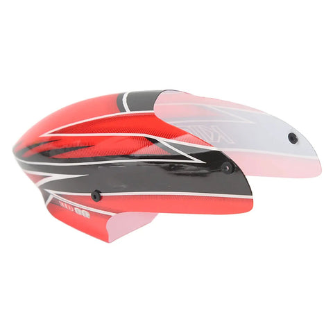 Heavy Duty Lightweight Servo Motor Upgrade For XK K110 RC Helicopter Slick Plastic Refit Parts in red and black design.