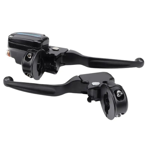 Motorcycle Black Brake Clutch Lever Master Cylinder With Aluminum Alloy Housing And Stainless Steel Piston Durable And Corrosion Resistant