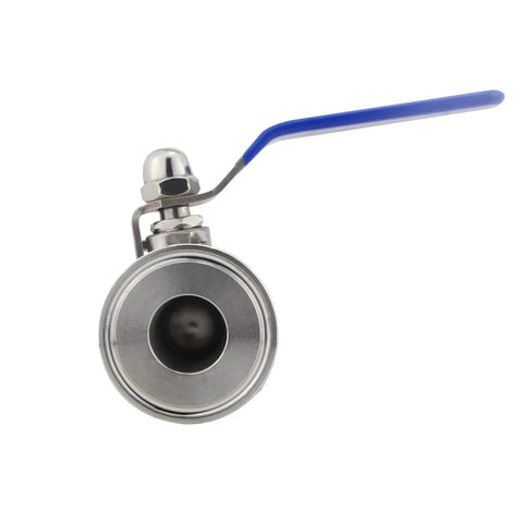 Battle Ready Stainless Steel Sanitary Valve 1.5 Inch Tri Clamp Ball Valve PTFE Lined For Home Brewing Gear Includes Extra Silicone Gaskets Ready To Roll