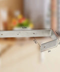 Rock Solid Heavy Duty Stainless Steel Bunk Bed Ladder Hooks Keep It Locked Down Tough As Nails Bed Brackets measuring 6.3x2in.