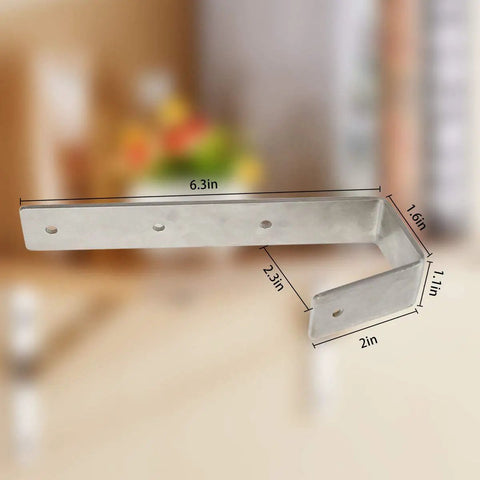 Rock Solid Heavy Duty Stainless Steel Bunk Bed Ladder Hooks Keep It Locked Down Tough As Nails Bed Brackets measuring 6.3x2in.