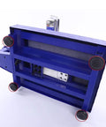 Heavy Duty Digital Floor Scale Waterproof Packing Workhorse For Shipping And Luggage Dead Nuts Accurate Up To Six Hundred Sixty Pounds showing underside with wheels.