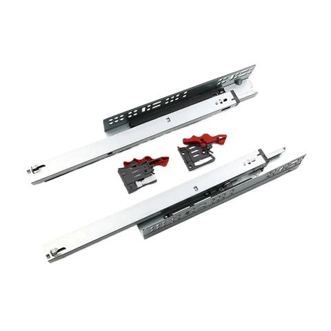 Heavy Duty Bottom Mounted Concealed Drawer Slides Professional Grade Rock Solid Durable Steel Undermount Slide Tracks Zero Drag Easy Install for smooth cabinet assembly.