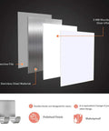 Layers of 304 stainless steel and adhesive in Peel And Stick Razor Holder And Shower Hook Organizer Set Four Pack Heavy Duty Stainless Steel Multi Use Hooks For Razor Robe Towel Shaver Plug Bath Kitchen No Tools Needed.