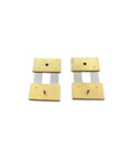 Replacement Part For Brass Clock Suspension Spring Set Of 2 DIY Clock Assembly Kit showing two brass springs on white background