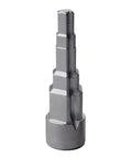Heavy Duty Steel Radiator Wrench Socket With Stepped Multi Fitting Shape For Thermostatic Valves And Drain Pipes, close-up view.