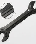 Two Piece Bike Hub Cone Wrench Set With 13mm 14mm 15mm 16mm Sizes, Carbon Steel Slim Open End Wrench Built For Tight Spaces