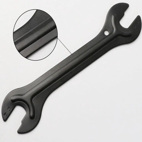 Two Piece Bike Hub Cone Wrench Set With 13mm 14mm 15mm 16mm Sizes, Carbon Steel Slim Open End Wrench Built For Tight Spaces