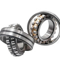 Heavy Duty Self Aligning Roller Bearing 22215 CAK W33 Single Pack showing steel components for industrial use.