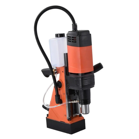 Precision Magnetic Drill Press With Quick Tap Mode And Internal Cooling Adjustable Motor Slides For Steady Boring hardened steel base