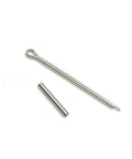 3.5HP 2-Stroke Outboard Propeller Fixing Pin And Cotter Pin Kit, stainless steel pins on white background
