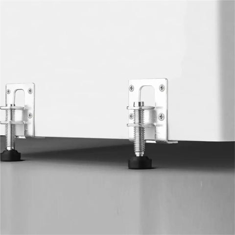 Eight Piece Adjustable Furniture Feet Set With Heavy Duty Leveling Legs And Anti Slip Pads Zinc Alloy Corner Bracket Table Levelers