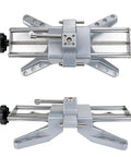 Heavy Duty Wheel Clamp And Magnetic Adapter For 11 To 25 Inch Rims Tight Fit Tire Alignment Tool with aluminum and metal parts.