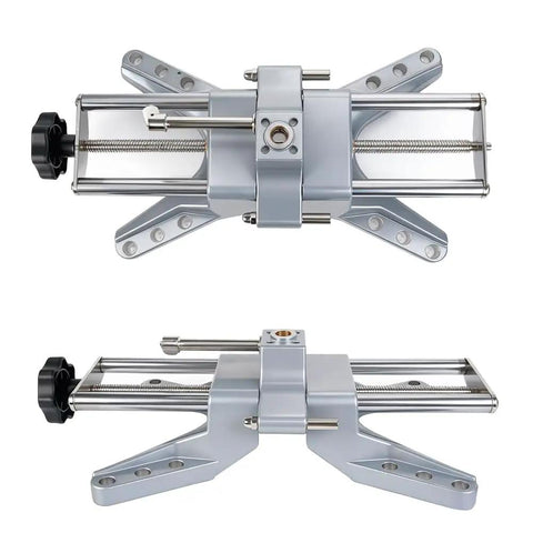 Heavy Duty Wheel Clamp And Magnetic Adapter For 11 To 25 Inch Rims Tight Fit Tire Alignment Tool with aluminum and metal parts.