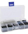 310 Piece 2.54mm Jumper Wire Connector Kit For Electronic Prototyping, Includes Male And Female Headers, DuPont Housing in case