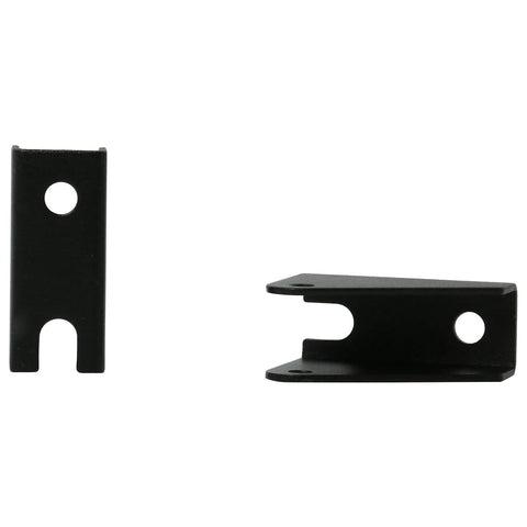Mounting brackets set: two black heavy-duty steel brackets for linear actuators.