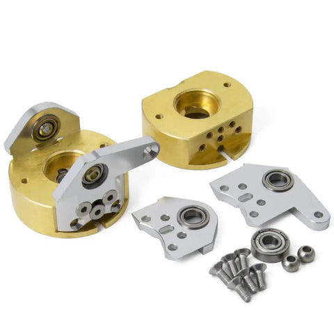 Brass Steering Knuckle Weights For One Tenth Scale RC Cars Fits Axial Wraith 90018 Crawler One Pair About 200g with hardware