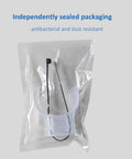 Six Pack Silicone Diving Mouthpieces In Clear With Tie Strap And Universal Caliber Fit For Most Breathing Tubes in packaging