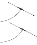 2 Pack 915MHz FPV Antenna, 2.5dBi T Type Control Antenna With Connector For FPV Drones, RC Cars, Vending Machines And Smart Home Systems, 50 Ohm Impedance, VSWR Up To 2.0, Long Range Signal You Can Rely On, showing two antennas