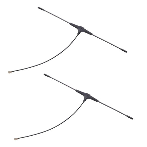 2 Pack 915MHz FPV Antenna, 2.5dBi T Type Control Antenna With Connector For FPV Drones, RC Cars, Vending Machines And Smart Home Systems, 50 Ohm Impedance, VSWR Up To 2.0, Long Range Signal You Can Rely On, showing two antennas