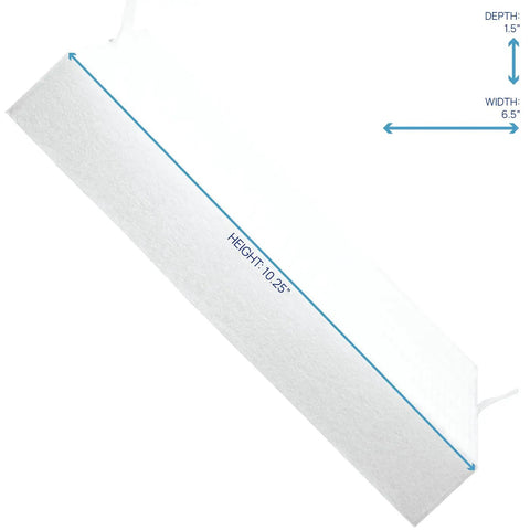 HRF-R2 HEPA Replacement Filter Twin Pack For Honeywell HPA200 Series Purifiers shown with dimensions 10.25x6.5x1.5 inches
