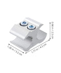Two Pack Lightweight Aluminum Alloy Wheelchair Pipe Clamps, Precise Fit Tube Clamps dimensions shown