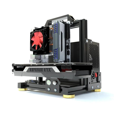 Open Air PC Test Bench Frame For ATX MATX ITX Motherboards Aluminum Bare Chassis With 8mm Magnesium Aluminum Alloy DIY Build