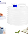 Collapsible Water Container With Spigot For Camping And Outdoors Foldable 15L Water Jug With Handle Food Grade Portable Storage