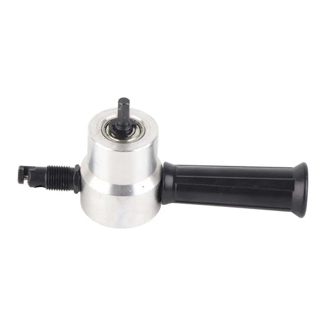 Double Head Sheet Metal Nibbler Cutter Drill Attachment for DIY and Pro Grade Use, metal cutting tool with adjustable cutter heads