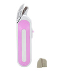 Top Shelf Electric Mini Scissors For Sewing And Crafting Cordless Portable Shears with ergonomic handle and dual power design.