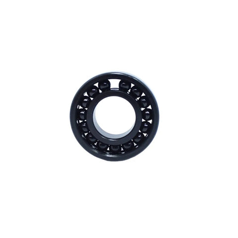Heavy Duty High Temperature Thin Section Full Ball Bearings 20 X 42 X 8 mm with a visible black cast iron housing