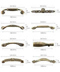 Antique Bronze Zinc Alloy Cabinet Handle Set Drawer Pulls For Kitchen Cupboard Furniture Easy Install Dope Built Tough Non Fade Finish Screws Included Universal Fit For Wardrobe Cabinets And Bedroom Decor, various designs and sizes displayed