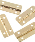 Gold Box Hinges Set 10 Pieces 37x17mm Heavy Duty Cabinet and Jewelry Box Hinges With Screws For Vintage Wood Boxes, Gift Boxes, Wine Boxes, Dollhouses and More gold hinges