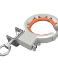 65mm Opening Industrial Bridge Cable Guide Pulley With Smooth Roller And 330 Degree Adjustable Clamp For Wiring Construction And Electrical Installations Worksite Ready Pro Grade Heavy Duty Corrosion Resistant Cable Pulley System, silver clamp
