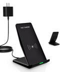 Blazing Fast 15W Wireless Charger Stand With 20W USB C Adapter, showing charging dock with adapter and cable on white background