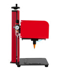 Boss Level Pneumatic Dot Peen Marking Machine Running Tight As A Drum With Deep Carving Power For Everyday Metalwork And Garage Builds Across A Heavy Duty Two Hundred By One Thirty Millimeter Work Table, side view showing air pressure gauge.