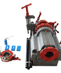 Electric Pipe Threader Machine 1/2 To 3 Inch NPT Threading Cutter For Cutting Threading And Reaming With Clamping Device And Oiling System For Installation And Construction Jobs, with dies and oil can